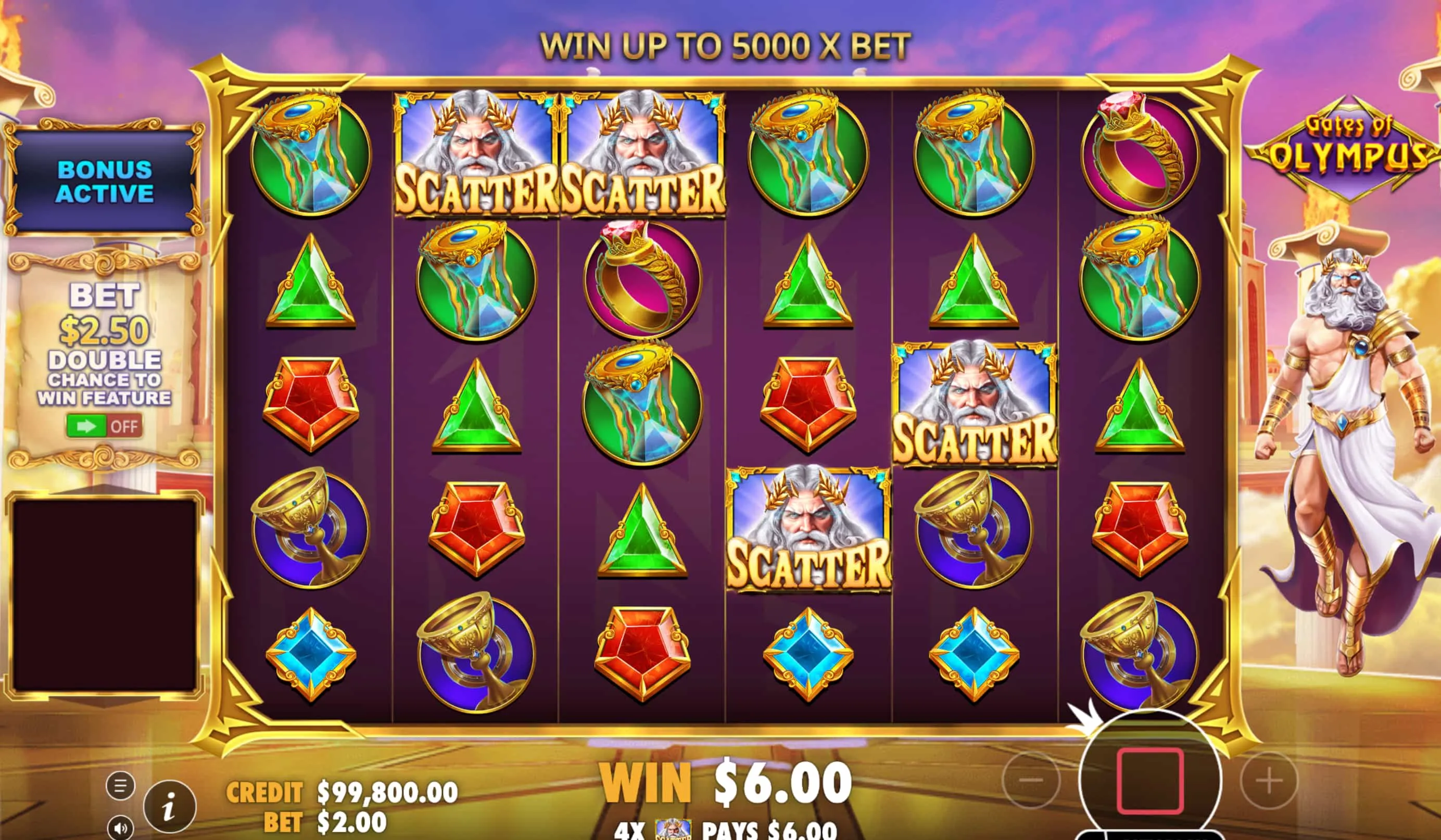 Gates Of Olympus Spielablauf und Steuerung